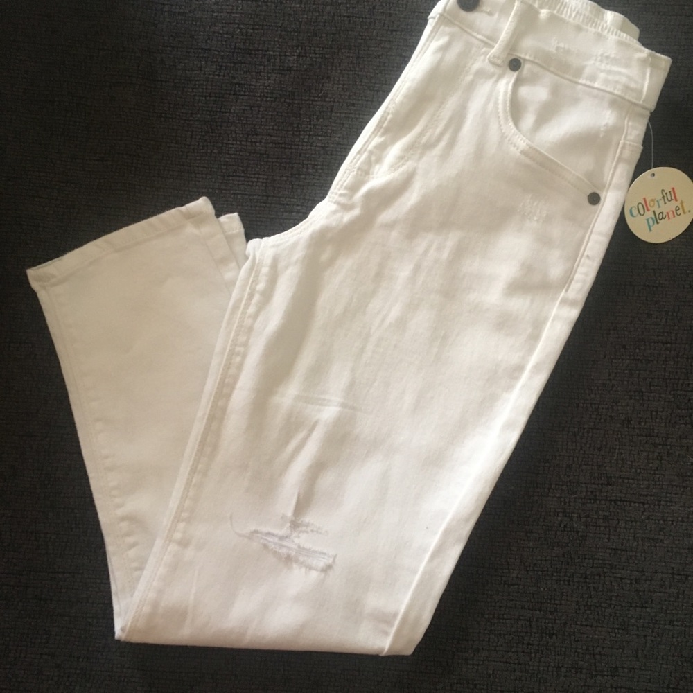 Colorful Planet Girls Jeans. 10/12 NWT.